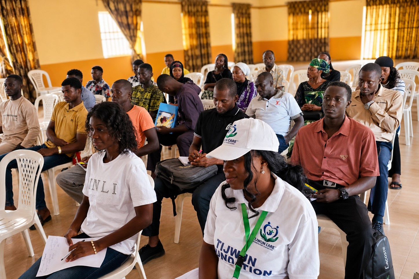 Participants attending a TIJCEF community training